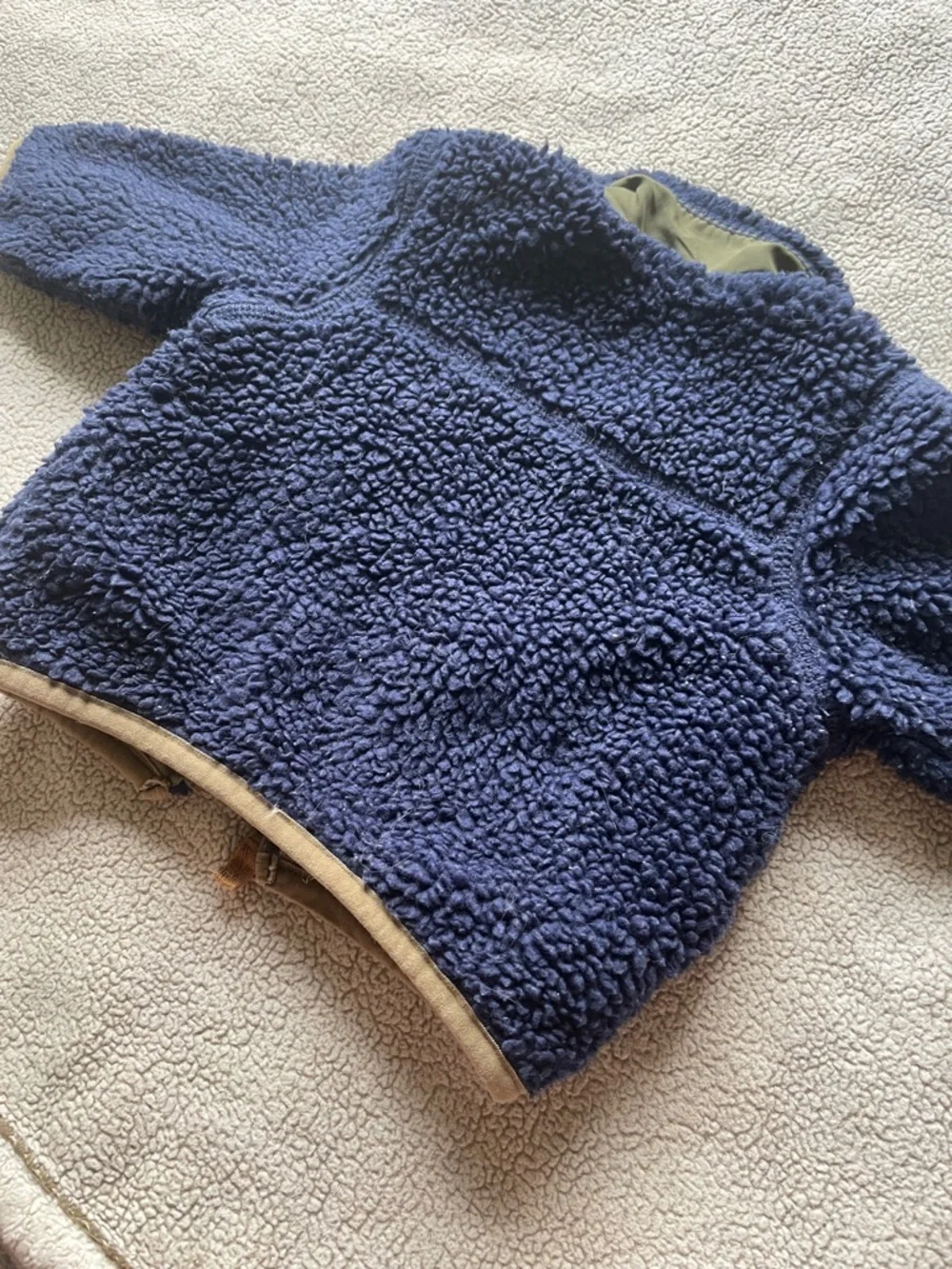 2/$10 - Carters 3m Sherpa Jacket Zip Up Green and Blue